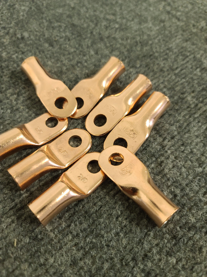 2/0 Copper Lugs - 5/16 stud - 10 Pack - JS Alternators