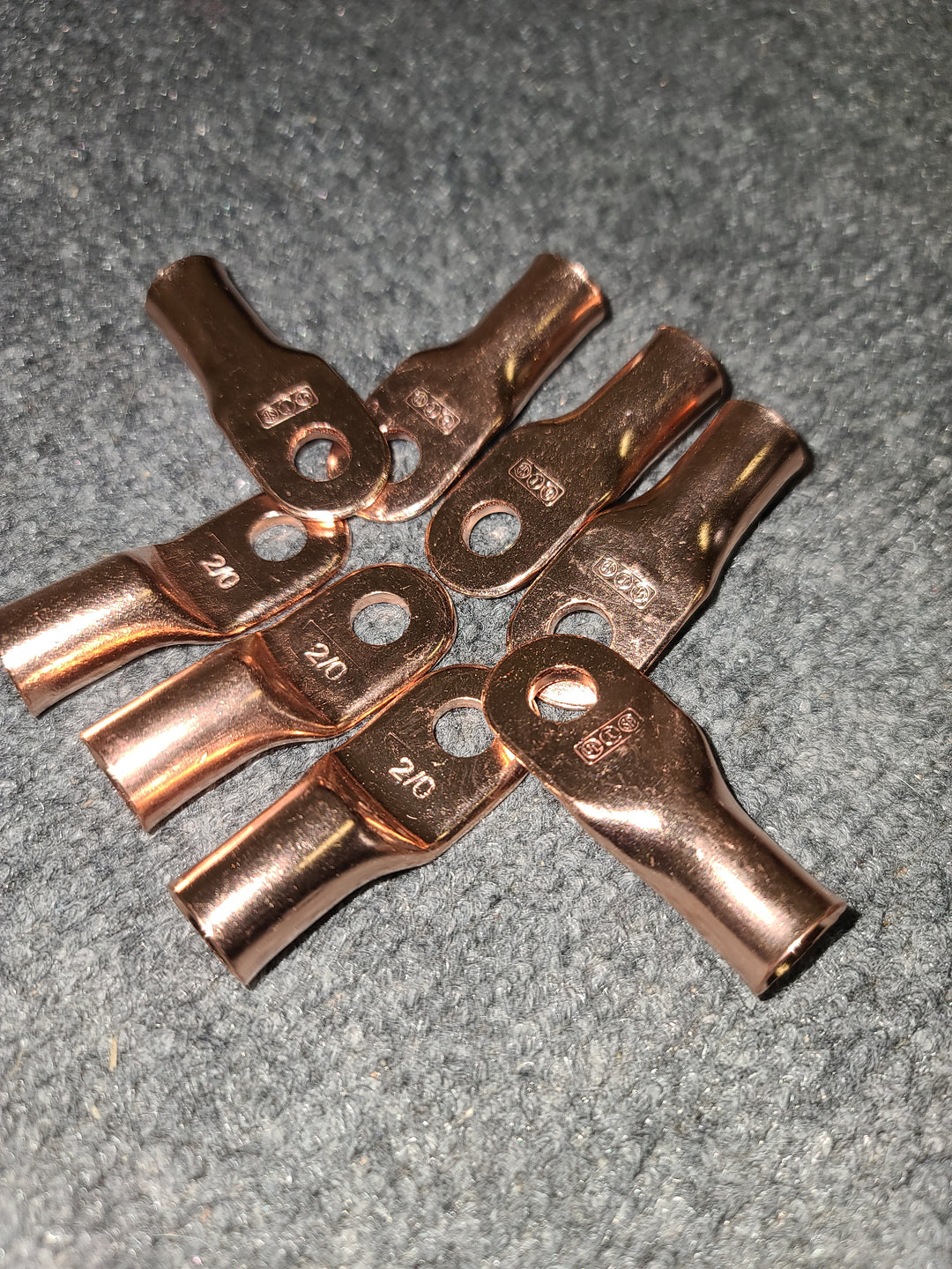 2/0 Copper Lugs - 5/16 stud - 10 Pack - JS Alternators